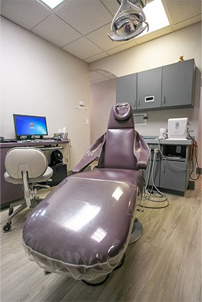 Modern dental exam room