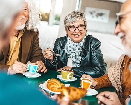 Senior couple working out together