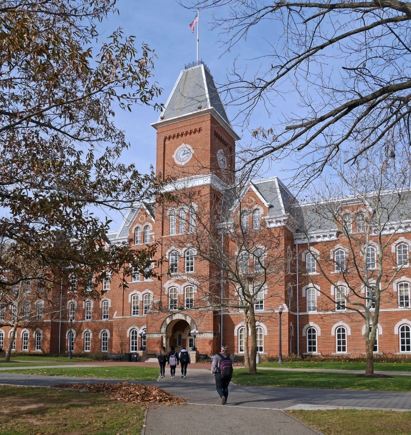 Outside view of dental school building