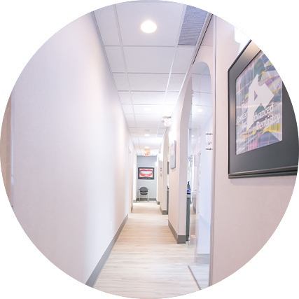 Open hallway in Beachwood dental office