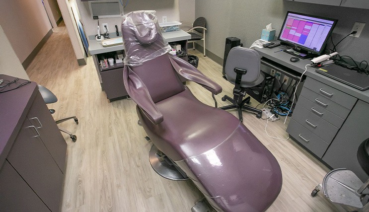 Dental exam chair