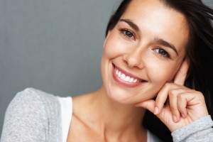 woman smiling